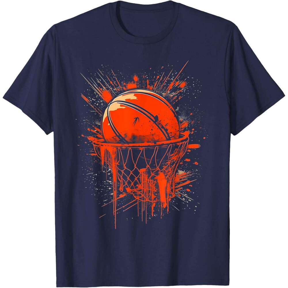 25ss T shirt for Mens Basketball Hoop Graphic Ball Sports Fan Design T-Shirt Shirts Tshirt Graphic Tee Casual Tops Short sleeve Free shipping