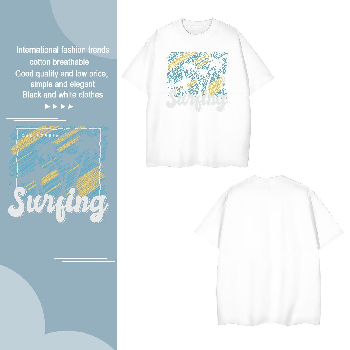 T-Shirts 230g Pure Cotton tree Street wear Hip Hop Breathable Short Sleeve Oversized 3XL 4XL Tshirt for Man Woman 2024 Designer Unisex Tees