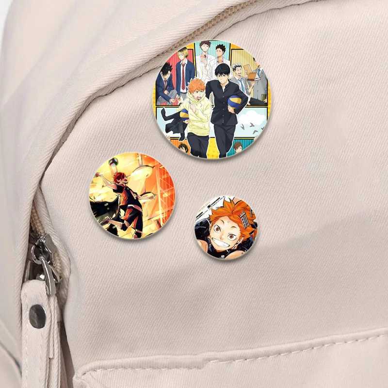 Animation Haikyuu!! Pins cartoon character Kenma Kozume badge volleyball boys handmade Brooches brooch backpack clothing gift W240815