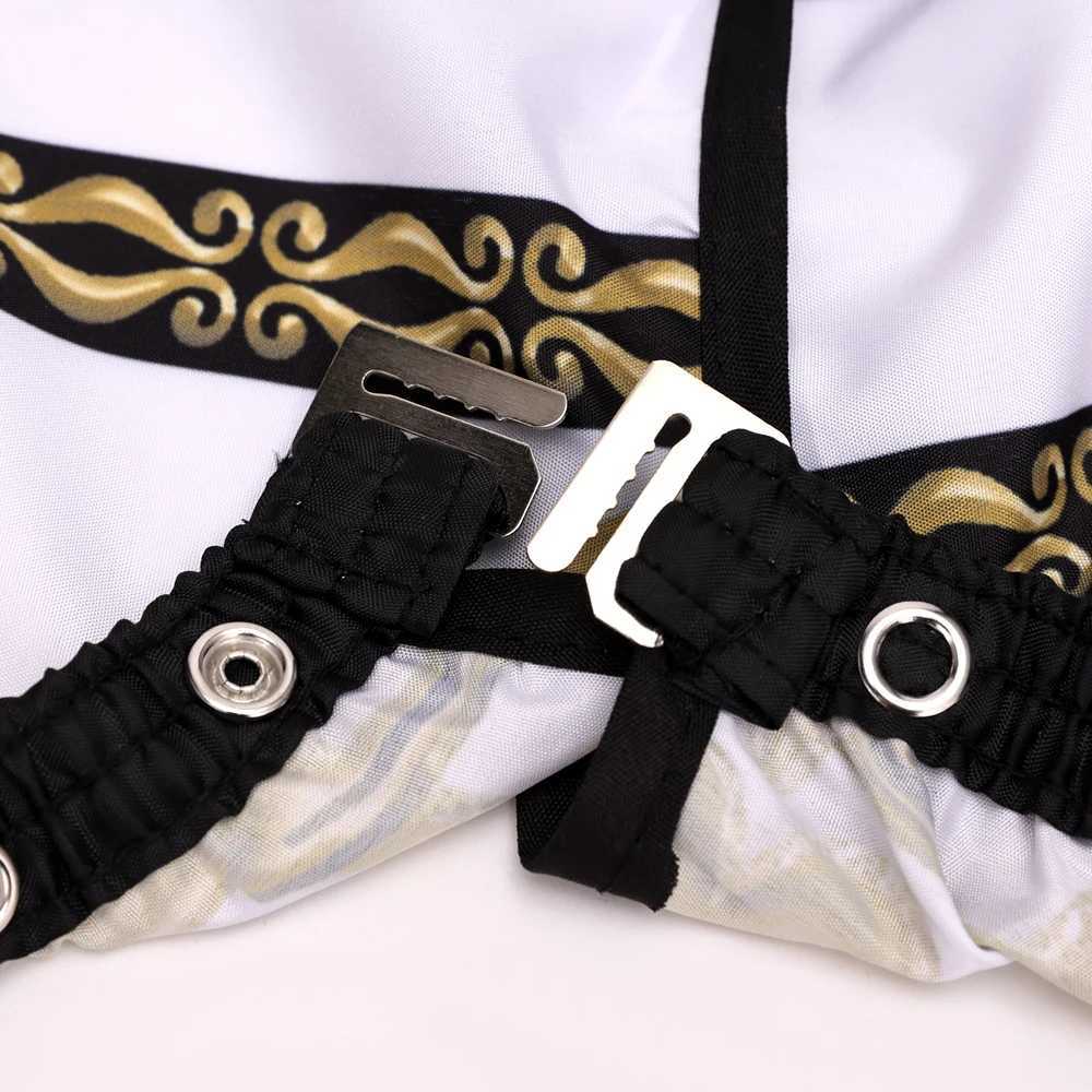 Hairdressing shawl with retro pattern lion waterproof barber dress professional anti-static hair salon fabric W240814