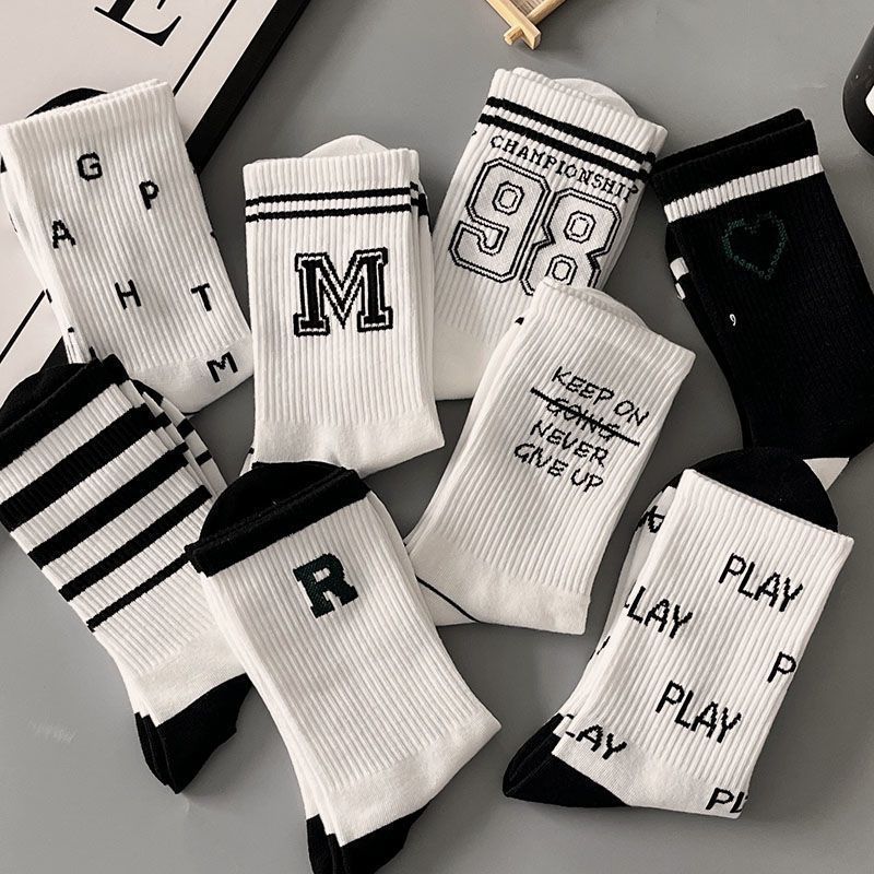 Socks for children Instagram trendy versatile high looks explosive streets midsole socks, autumn student sports midsole socks couple socks