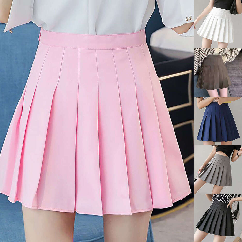 Ladies 2023 Fashion High Haruku Korean Style Pleated Mini Waist Casual Tennis Skirt Female Summer Clothes