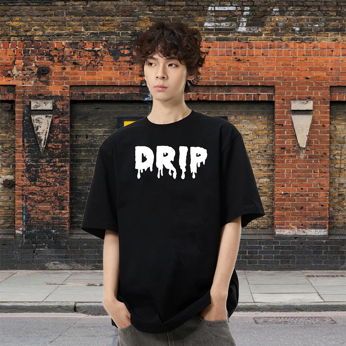 TOP Quality Men Tees Hip Hop 230g 100% Cotton DIY Logo Oversized Breathable Crew Neck letter T-Shirts Free Shipping Tops