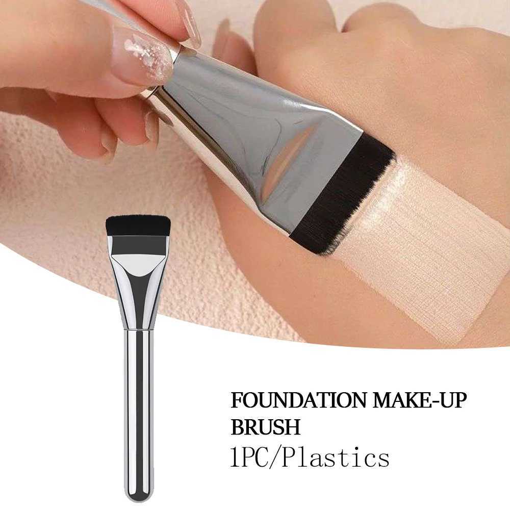 Single line basic brush powder free flat head makeup brush facial mask brush ultra-thin seamless brush concealer brush beauty tool W240814