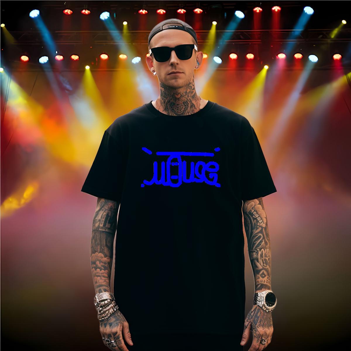Classic blue Men T Shirts Outdoor Tshirts 100% Cotton 230g Fashion New Short Sleeve O-Neck Graphic Tees Shirts