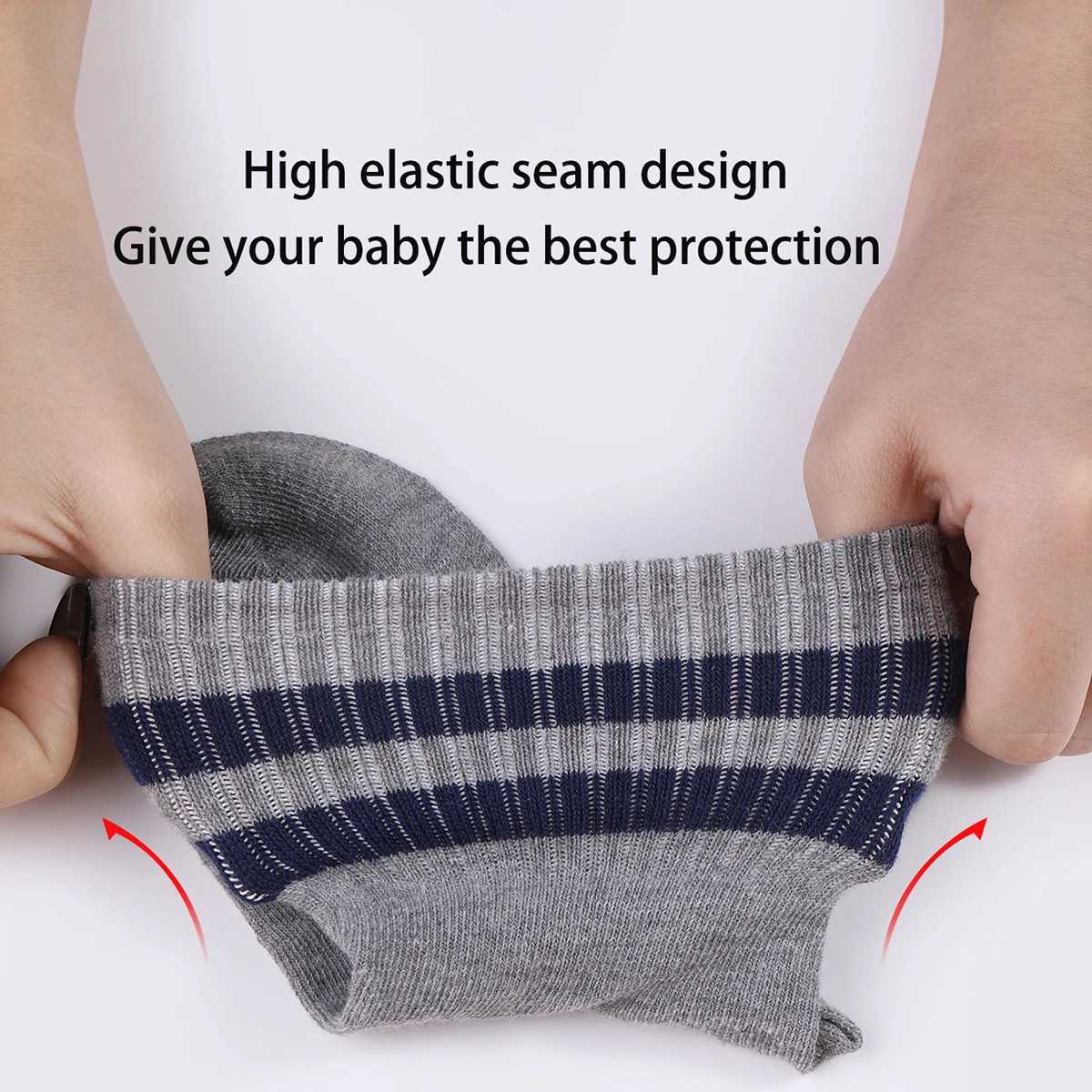 12 pairs of striped reserve team childrens socks - unisex fashionable solid color striped pattern round neck socks W240814
