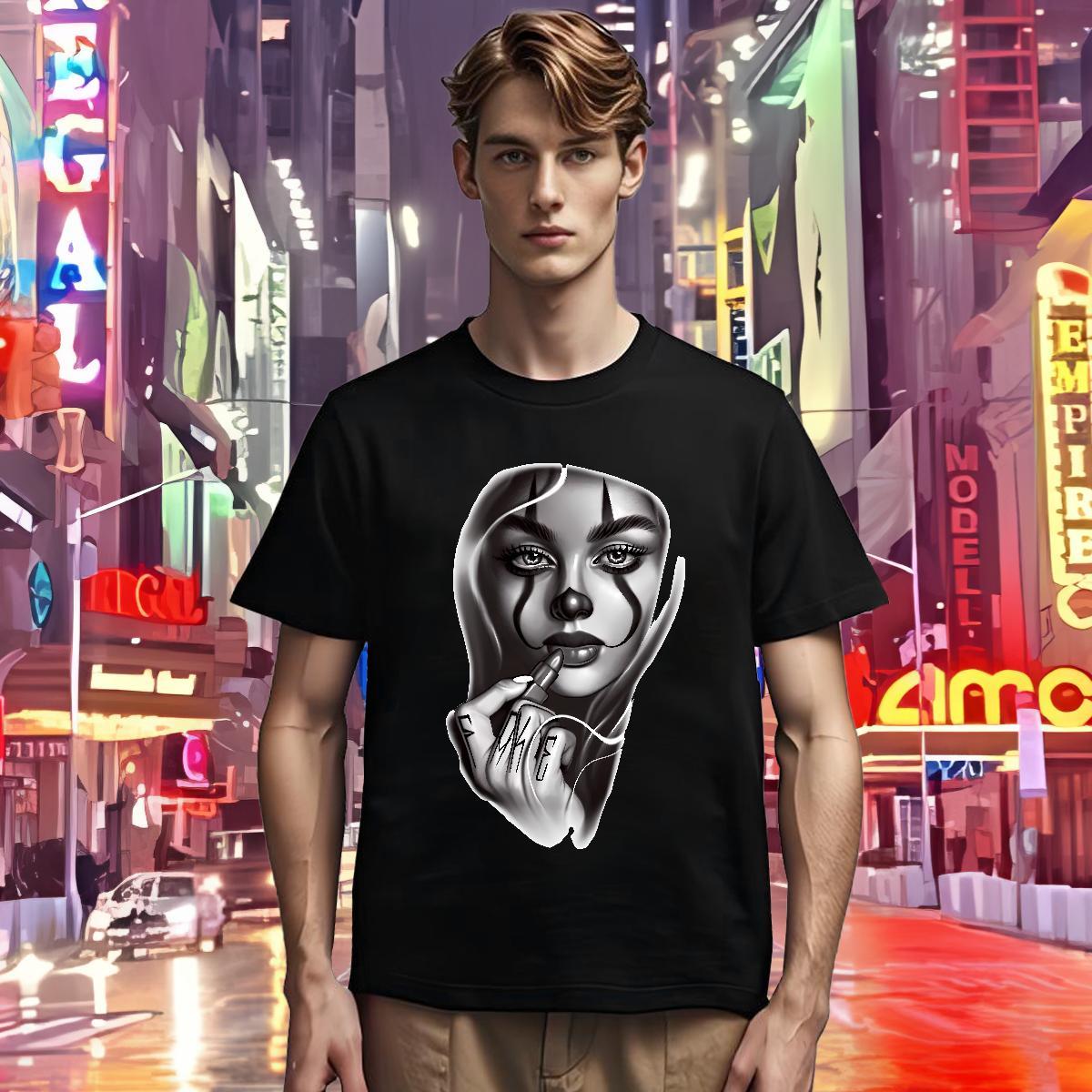 T shirt 230g Cotton nun Beach Short Sleeve O-Neck Custom Cartoon Couples T Shirts Fashion Designer Cool Tops Tees