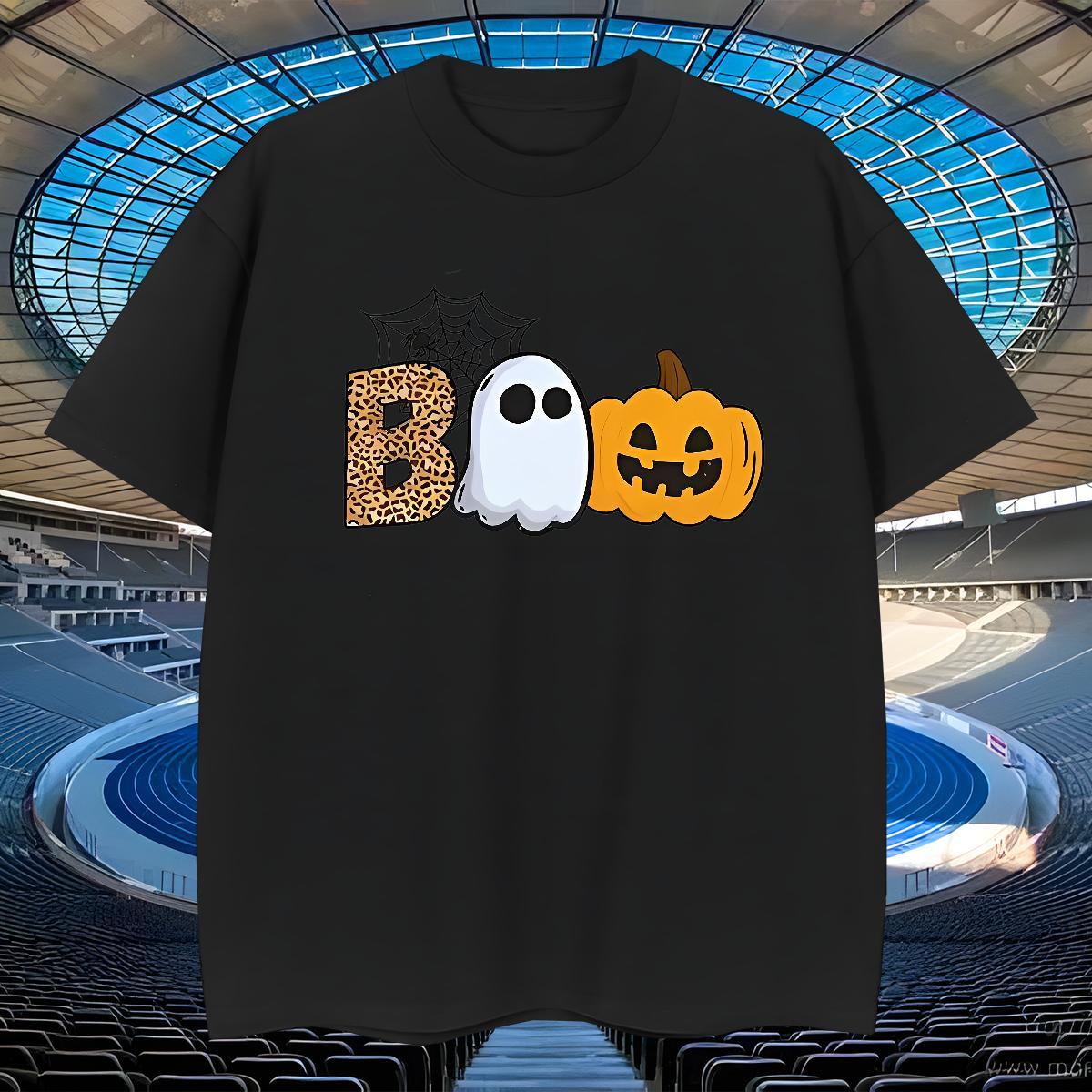 Loose T shirt pumpkin O-Neck Short Sleeve Spring Summer Custom Printing 100% Cotton 230g Mens Tshirts Classic Casual Tops Tees