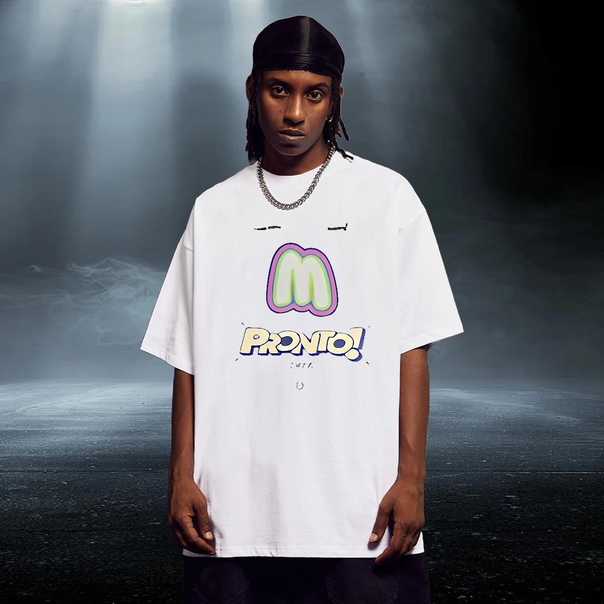 Loose Fit Tshirt for Man Woman Anime Printing Street 230g 100% Cotton Cartoon Printing L-4XL Breathable Short Sleeve letter Man T Shirts Classic Casua