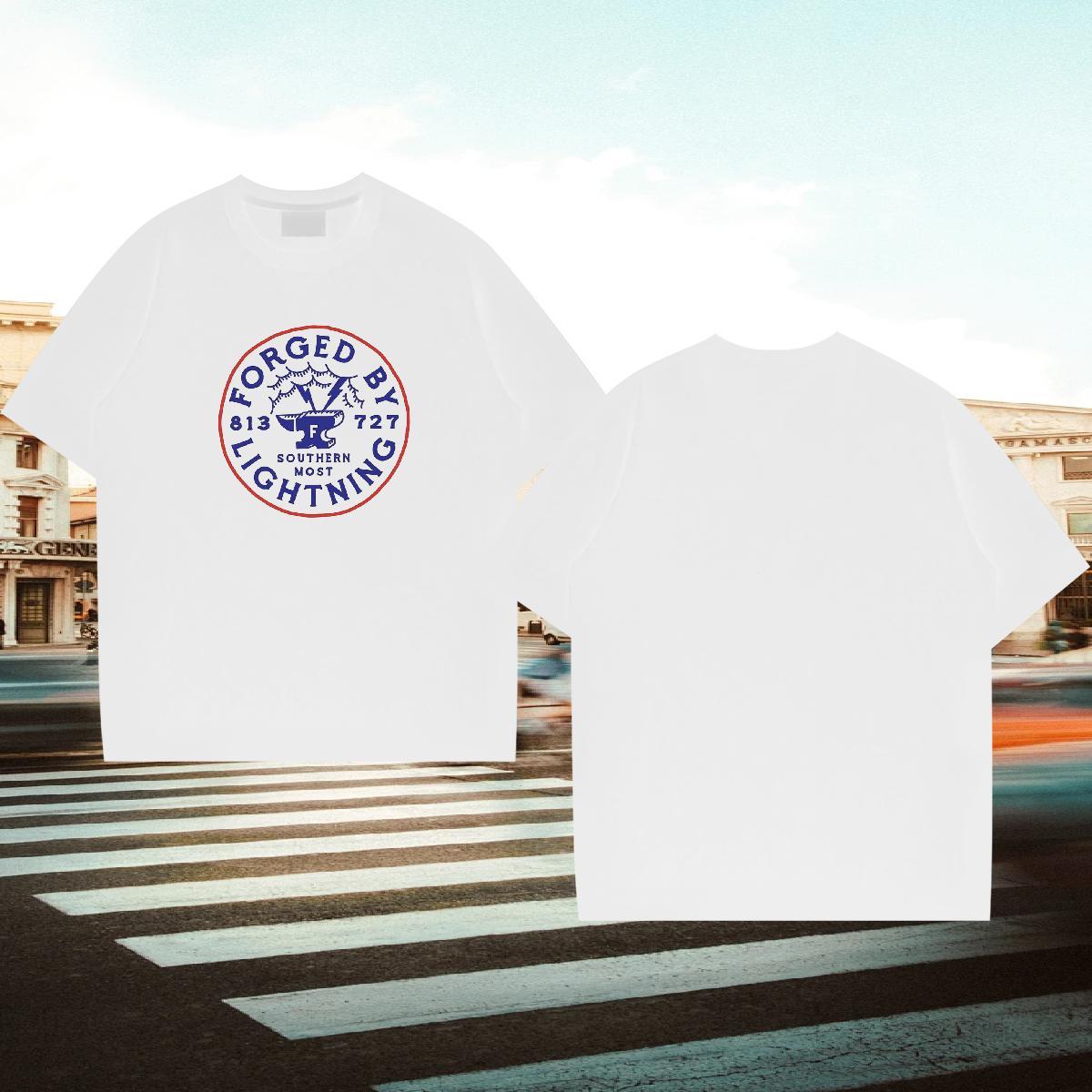 High Quality Men Clothes T-Shirt Sport 230g Cotton Customized Short Sleeve O-Neck letter T-Shirts New Arrival Tops Tees