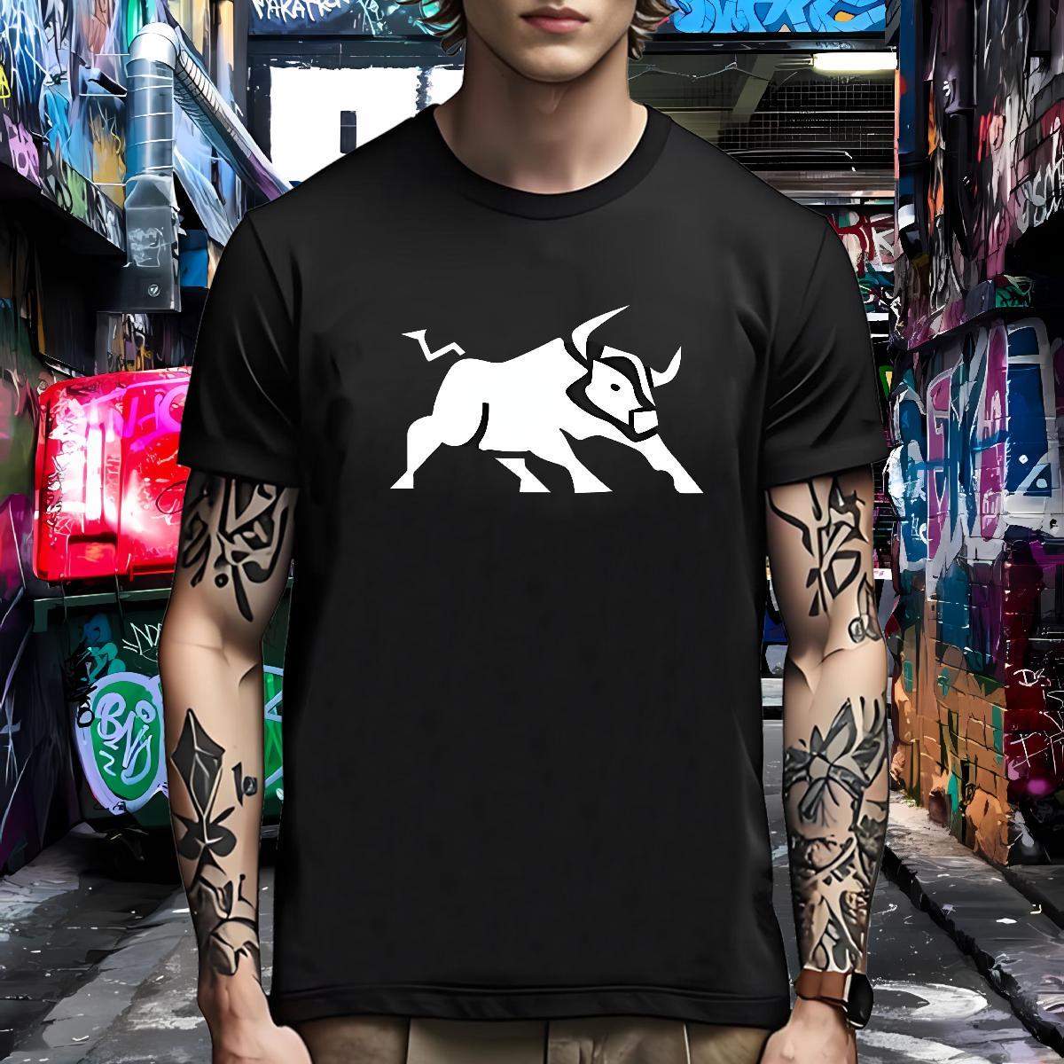 Comfortable Man T Shirts cow Breathable Crew Neck Daily Wear DIY Anime 230g Pure Cotton Men Tshirts Custom Tee Shirt