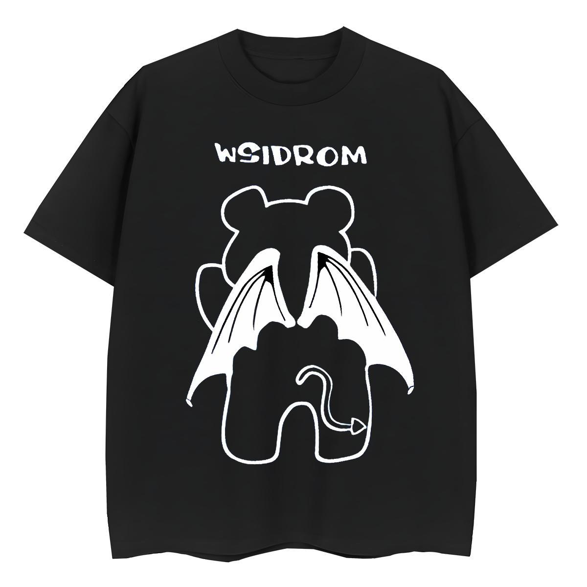 Loose T Shirt For Man bear Round Neck Short Sleeve Sports Casual Plus Size Cartoon 230g 100% Cotton Men Tees Designer Fashion Polos