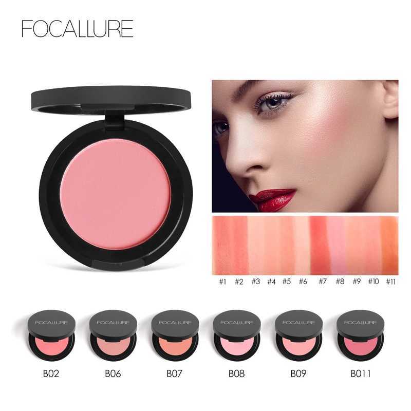 FOCALLURE 16 Color Blush Palette Makeup Nude Matte Blusher Bronzer Powder Palette Shimmer Face Blusher Palette Makeup Cosmetics Y240815