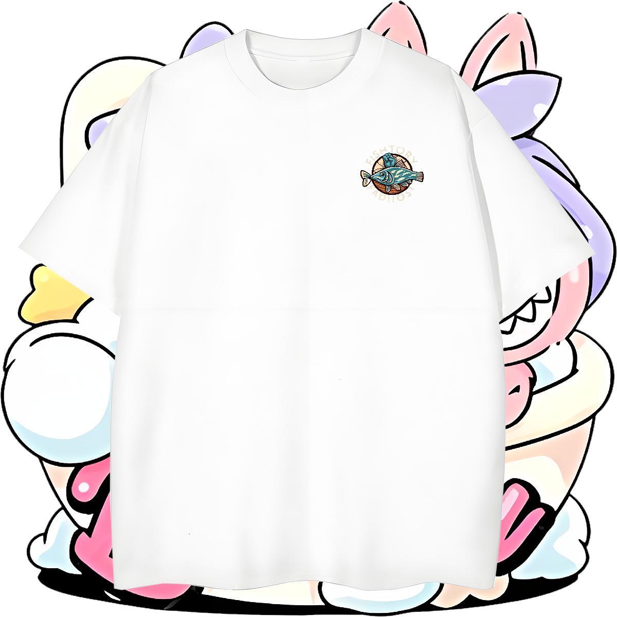 Comfortable Men Tees Anime Printing Street 230g 100% Cotton Custom Print Oversized Round Neck Short Sleeve T shirt Designer Fashion Tee Shirt