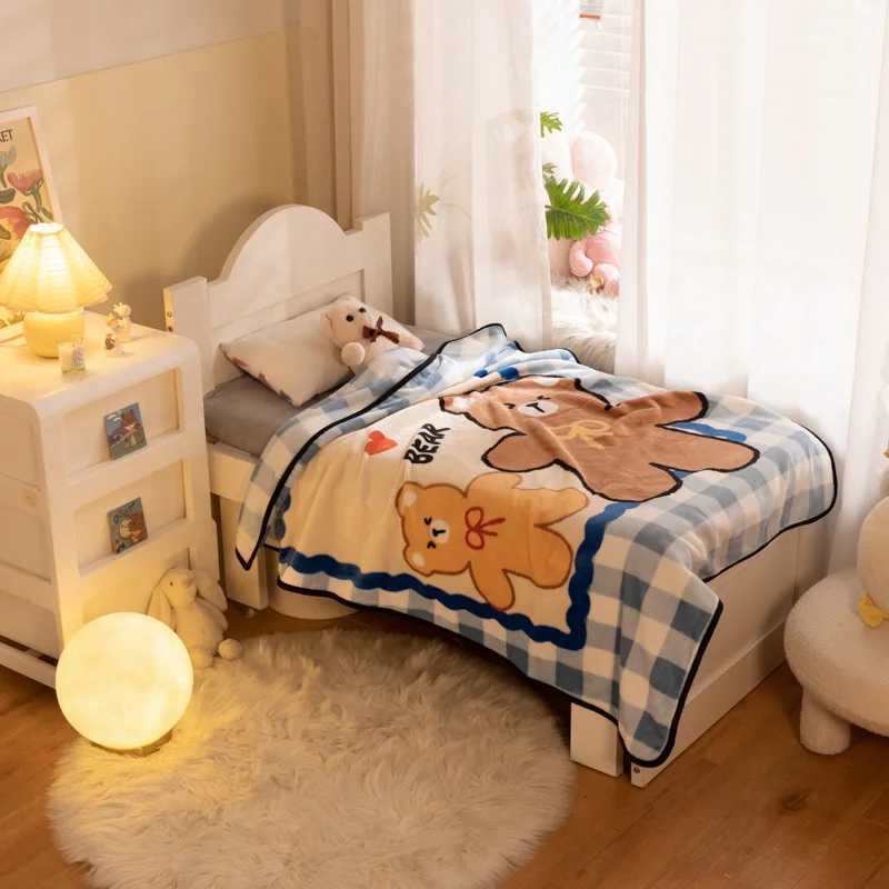 SummerAir Conditioning Nap Blanket Kids Blanket Childrens Day GiftCartoon Flannel Baby Blanket Swaddle Blanket Super Soft Sum Y240815