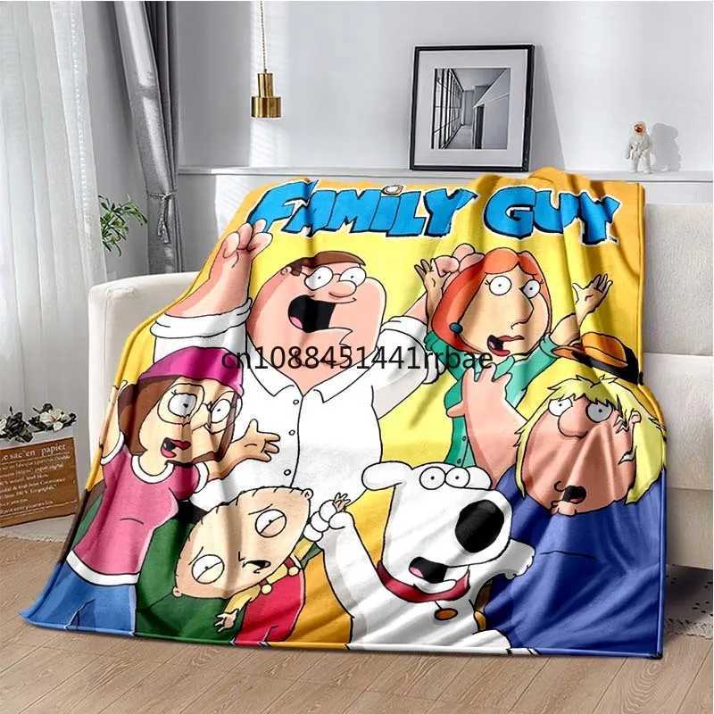 G-Guy Cool F-Family Blanket Childrens Warmblankets Flannel Soft and Comfortable Home TravelBlanket Birthday Gift Y240815