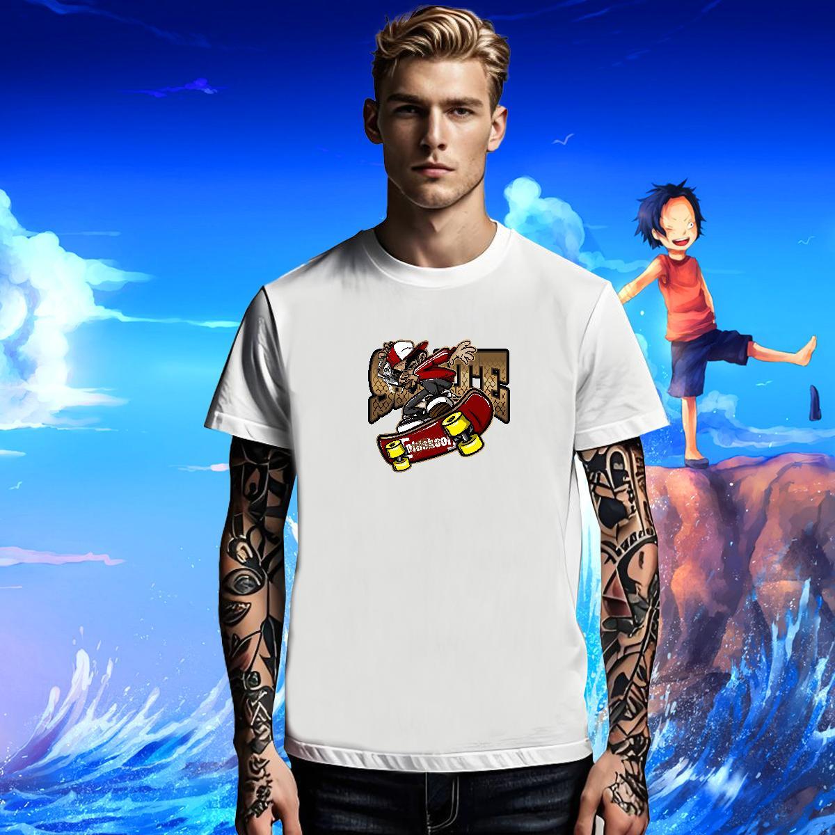 High Quality Tshirt for Man Woman Hip Hop Street 230g Cotton Custom Print Plus Size Breathable Crew Neck character Men T Shirts Fashion New Polos