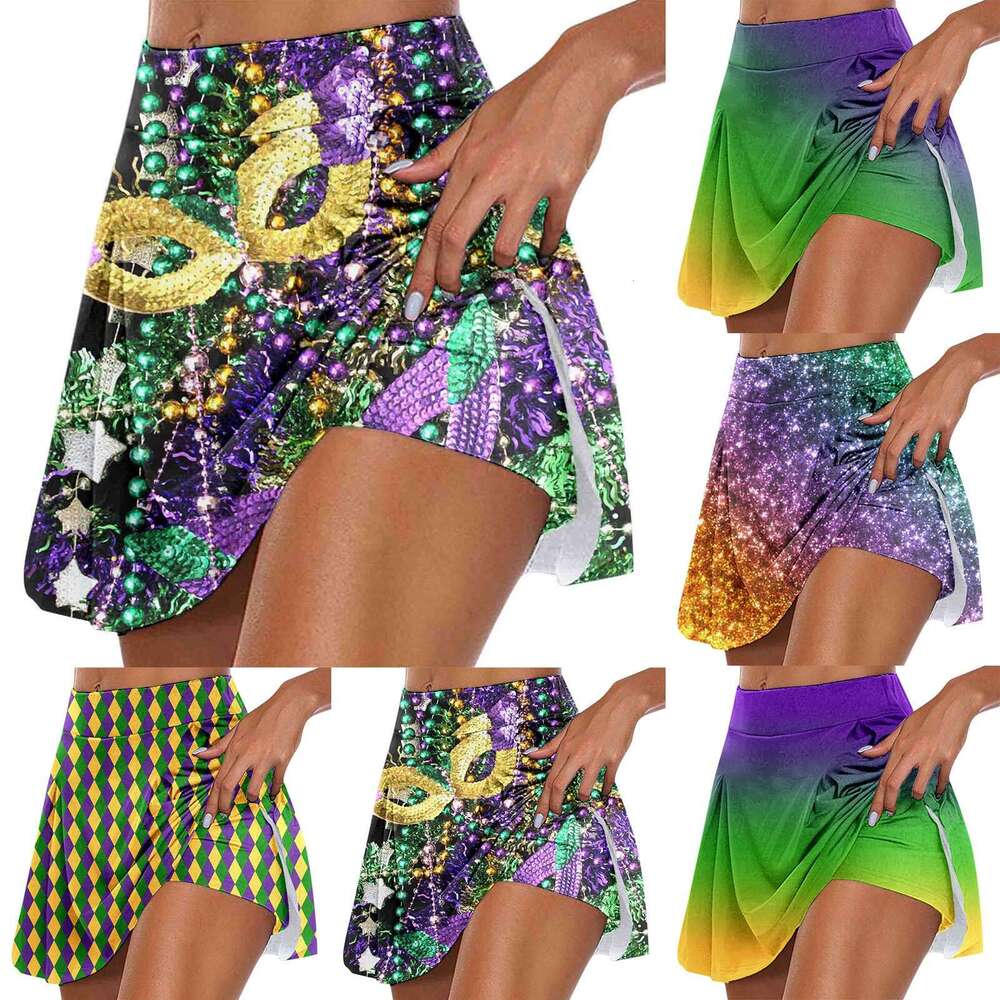 for Skirts Women Womens Daily Casual Workout Printed Tennis Yoga Sport Active Shorts Full Skirt s