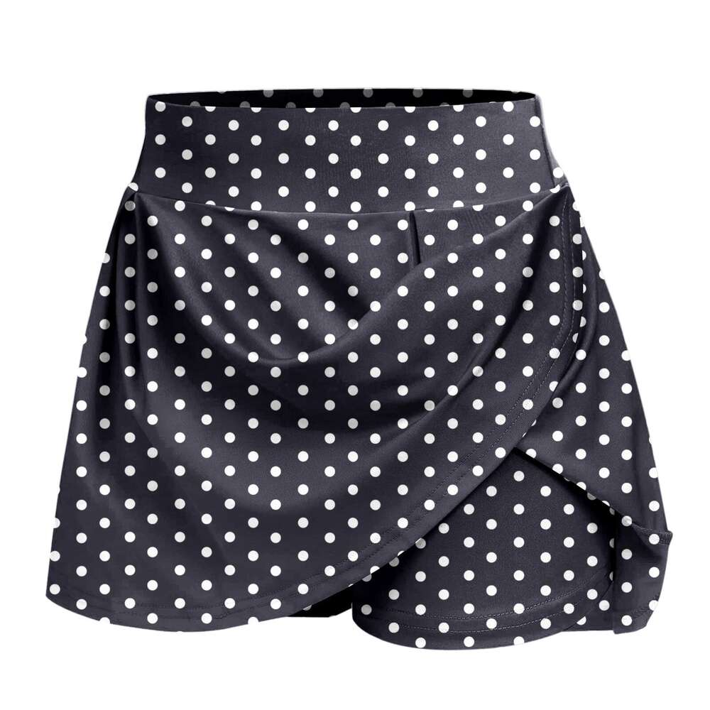 In New Skirts For Women Trendy Summer Dot Prints Tennis Golf Yoga Sport Active Shorts Streetwear Women's Short Skirt 's