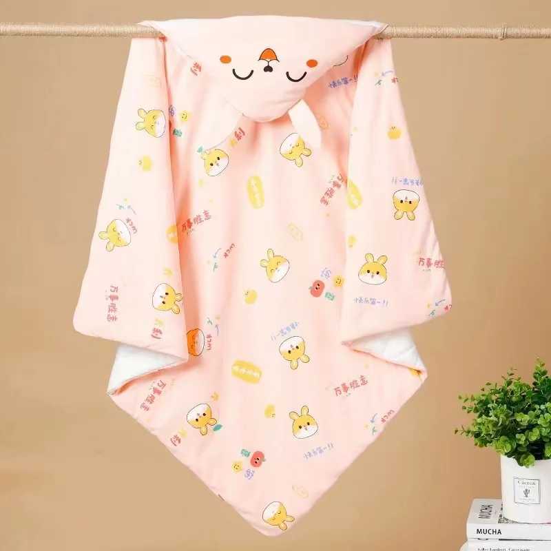 Baby Cartoon Blanket Newborn Supplies Blanket Warm Baby Sleeping Bag Winter Kid Sleep Sack Foot Muff Stroller Cotton Sleep Sack Y240814