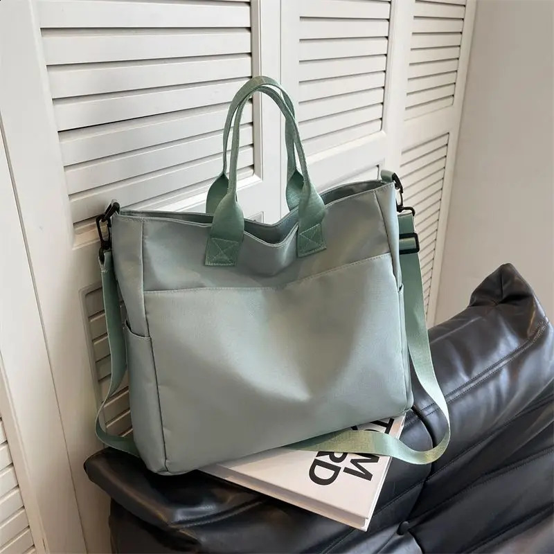 Canvas Simple Handbag Waterproof Oxford Canvas Computer Bag Business Briefcase Work File Bag 240813