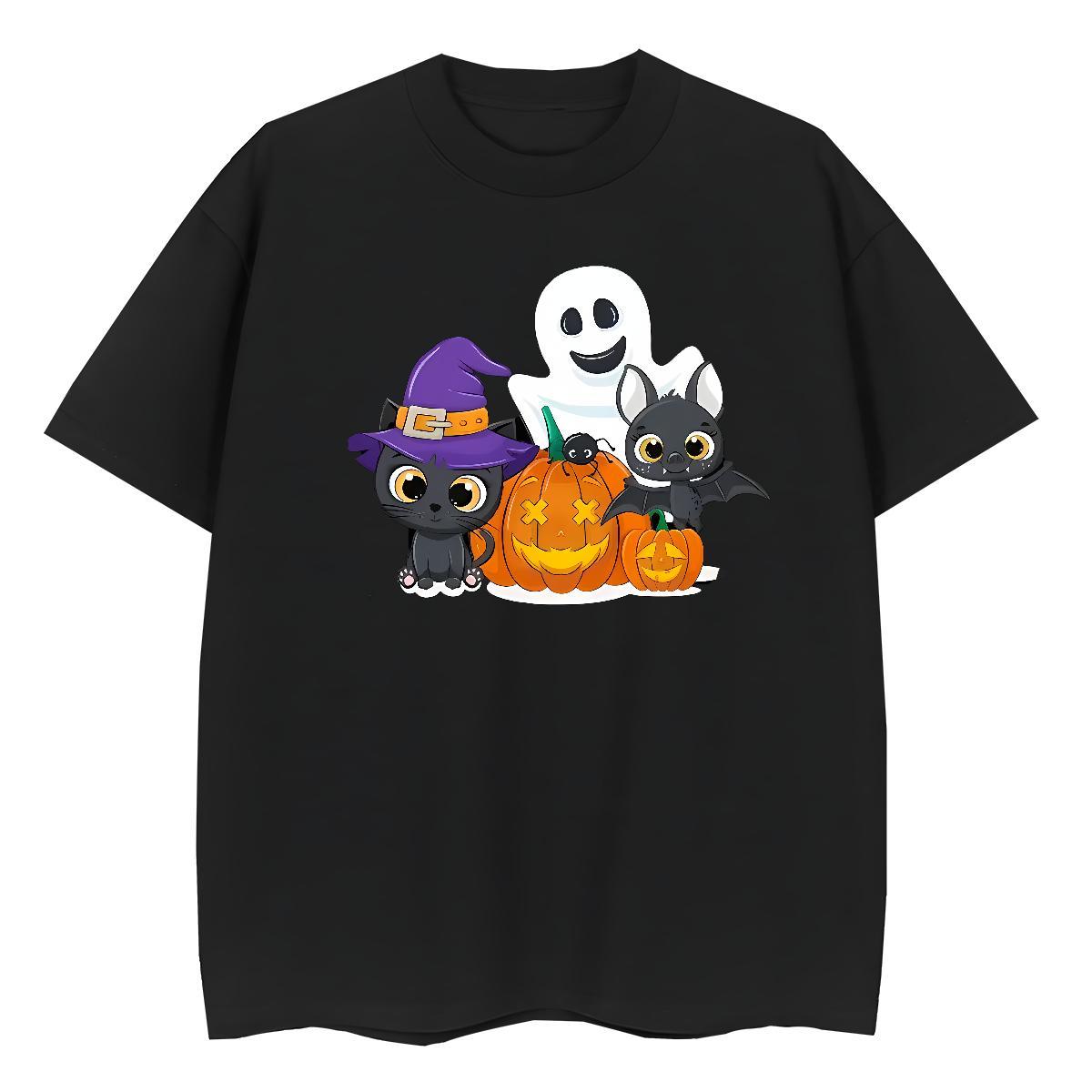 Comfortable T Shirt For Man pumpkin Breathable Short Sleeve Sport Custom Print Oversized 230g Pure Cotton Couples T Shirts 2024 Designer Tshirts