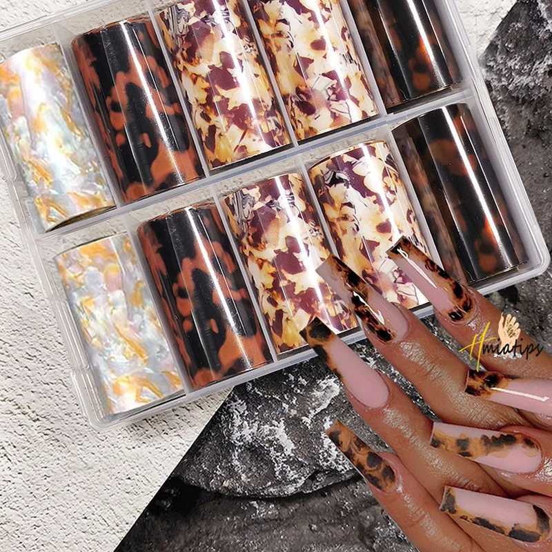 Design Nail Art Print Nail Foils Stickers Decal Sliders Transfer Foil WrapTips DIY Manicure DecorationXJ240814