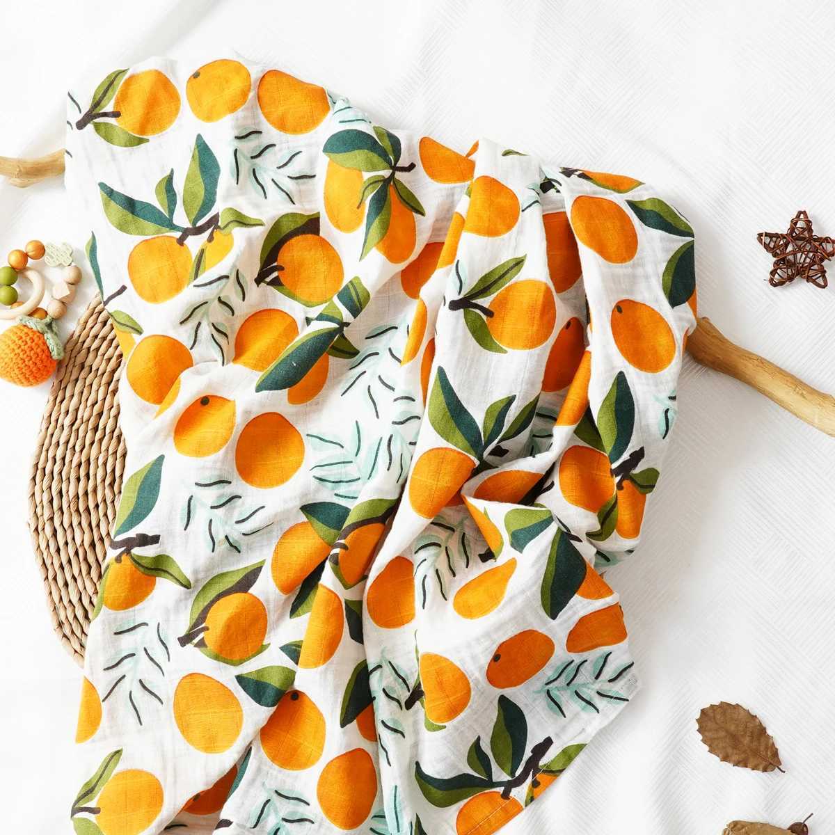 1PCS Baby Muslin Swaddle 120*110cm 100% Cotton Soft Baby Blanket For Newborn Baby Wrap Sleepsack Bath Towel Y240815