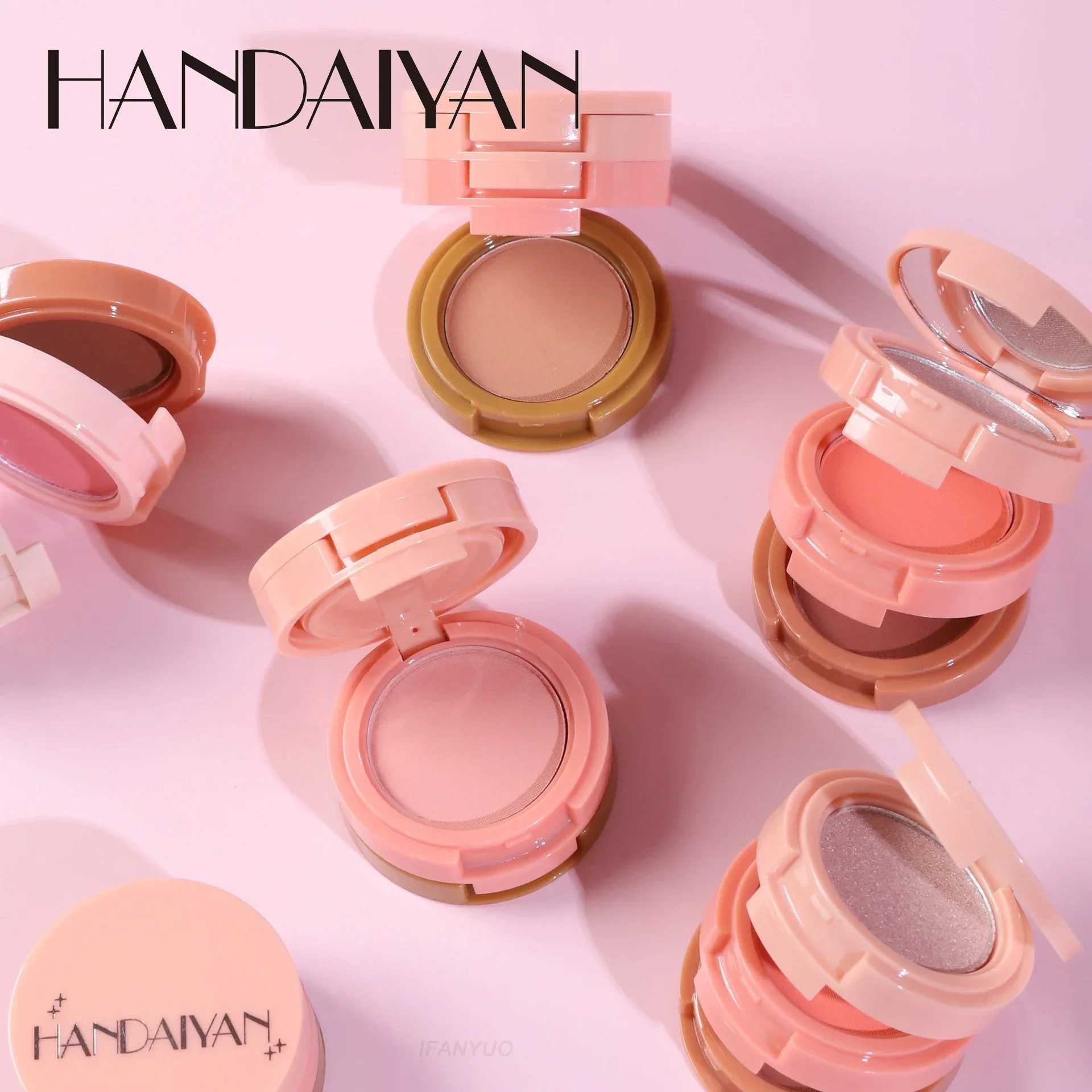 New 3 In 1 Matte Highlighter Contouring Blush Palette Pearly Shiny Eyeshadow Multifunctional Face Makeup Palette Female Cosmetic Y240815