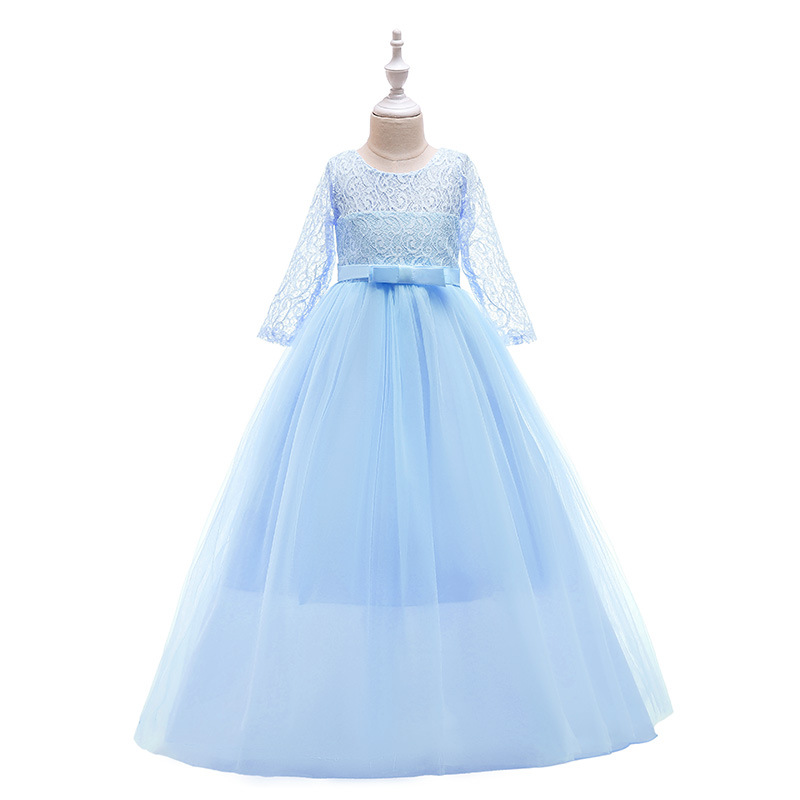 2024 Girls pompadour dress New flower child wedding dress gala performance princess dress birthday party dresses R240815