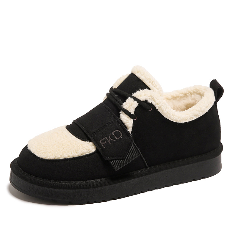 Women's winter warm and plush thick ugly cute cotton shoes