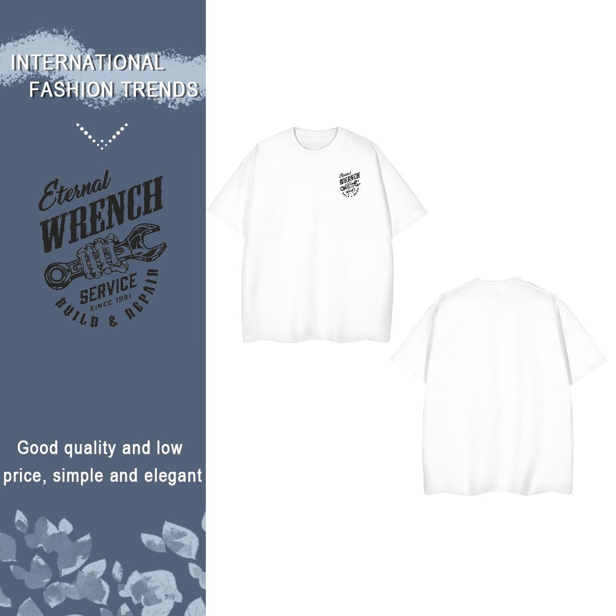 Popular logo T-Shirts for Men Spring Summer Couples T Shirts 100% Cotton 230g Fashion Round Neck Short Sleeve Customized Tees