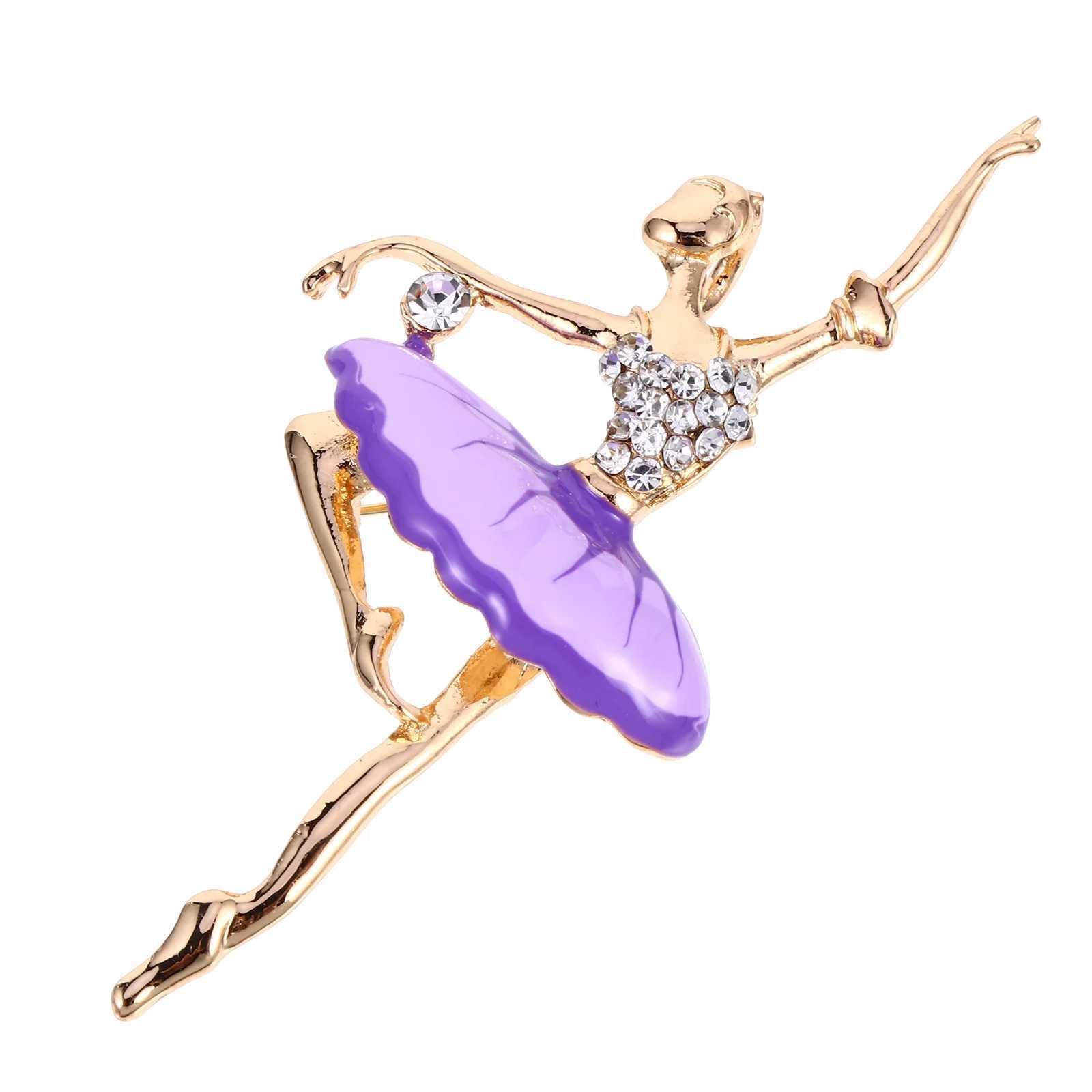 Girl brooch ballet brooch costume accessories zinc alloy dancer sweater W240815