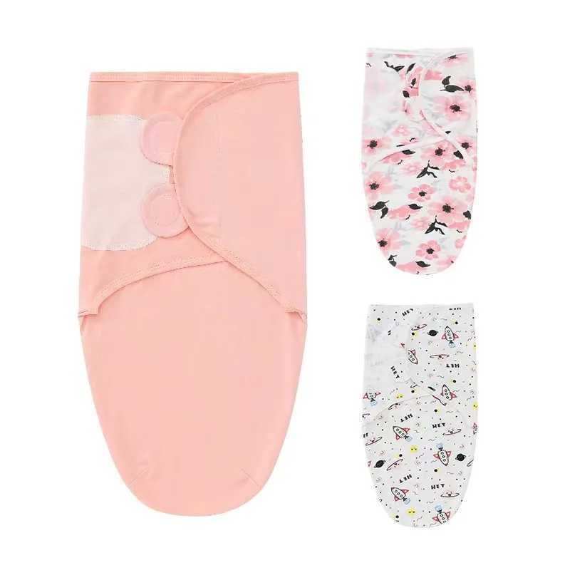 100% Cotton Baby Swaddle Blanket Swaddle Wrap Baby Hat Set for Infant Adjustable Newborn Swaddle Baby Swaddle for 0-6 Month Y240814