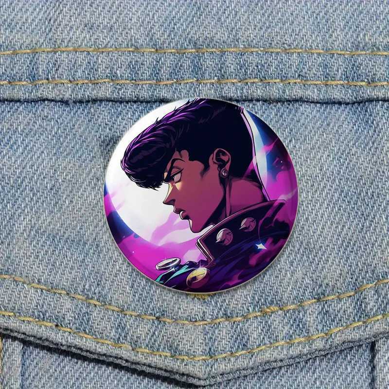 Classic anime Jojos fantasy adventure badge cartoon handmade brooch backpack clothing gift accessories high-definition printing pin W240815
