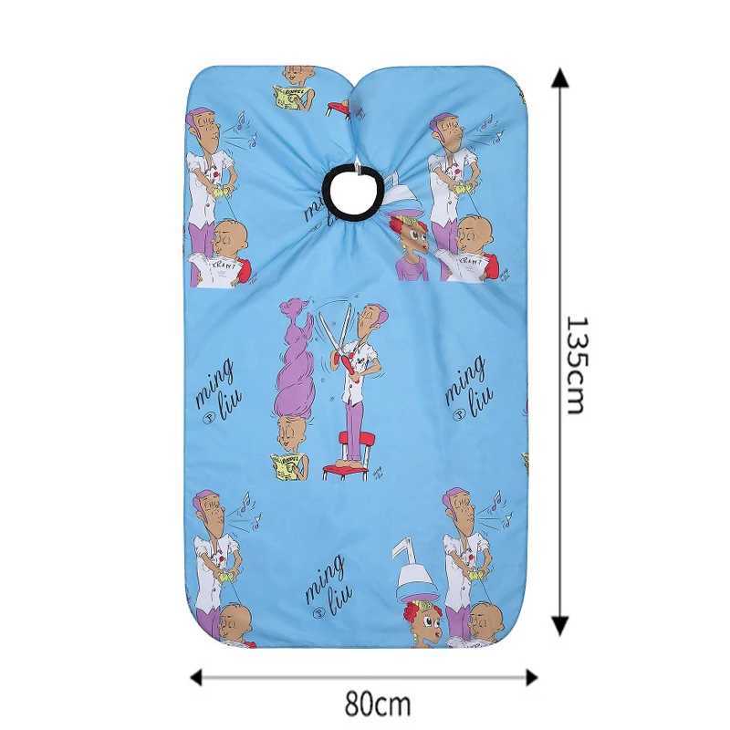 Hairdressing childrens cartoon corner waterproof hair cutting dyeing clothing apron packaging professional salon barber styling tools W240814