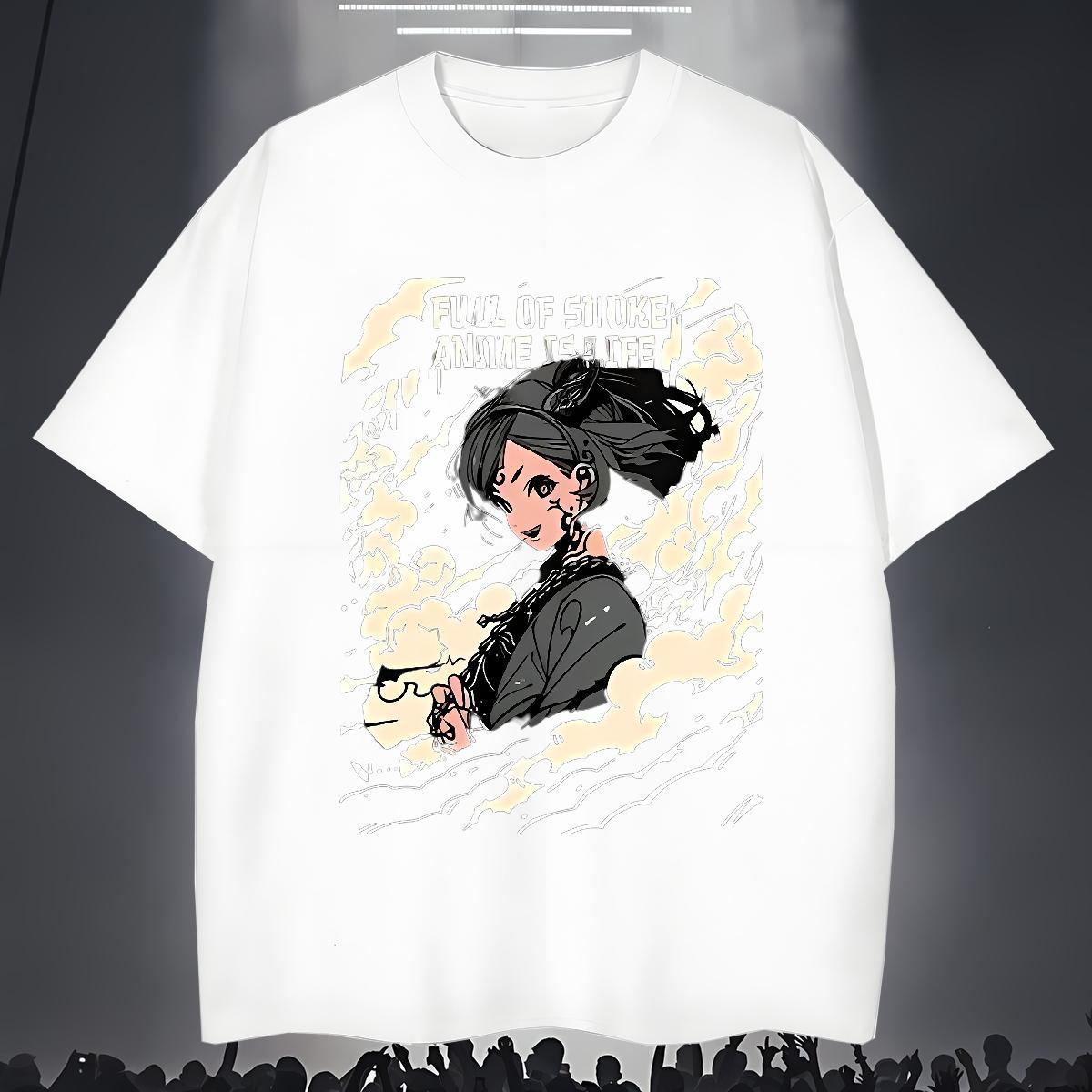T-Shirts for Men 230g Pure Cotton portrait Outdoor Round Neck Short Sleeve Oversized 4XL Couples T Shirts Fashion Casual Cool Design Wear