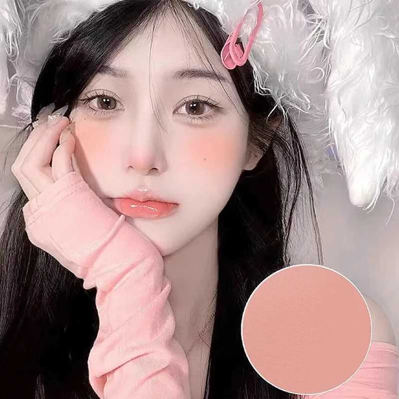 Single Color Blush Matte Natural Cheek Tint Waterproof Face Contouring Cosmetics Blush Powder Brighten Face Soft Female Makeup Y240815