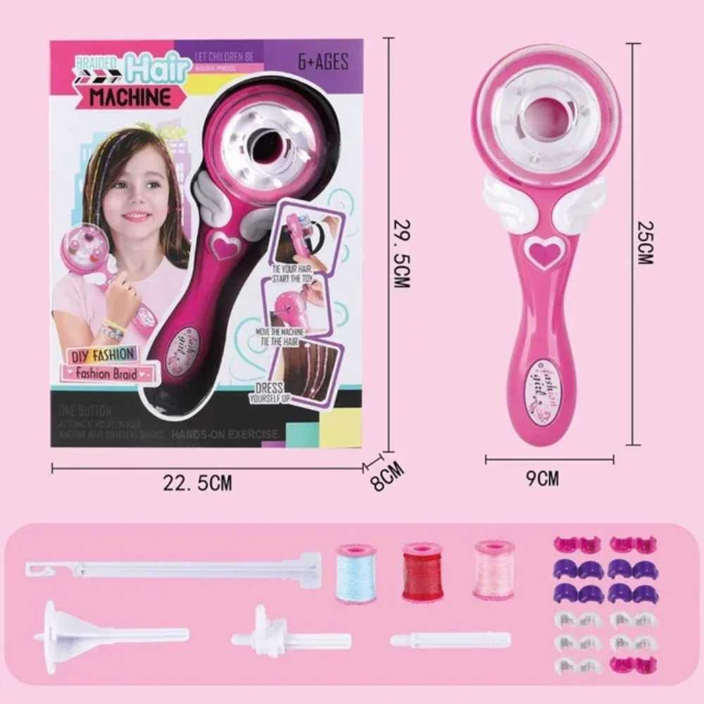 DIY Electric Braiding Hair Tool Automatic Hair Braiding Kit Machine Braiding Roller Set Childrens Gift Hair Accessories W240814