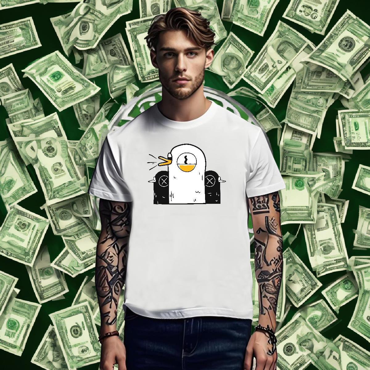 Men T Shirts 230g Pure Cotton chicken Street O-Neck Short Sleeve White Plus Size Couples T Shirts Factory Direct High Quality Polos