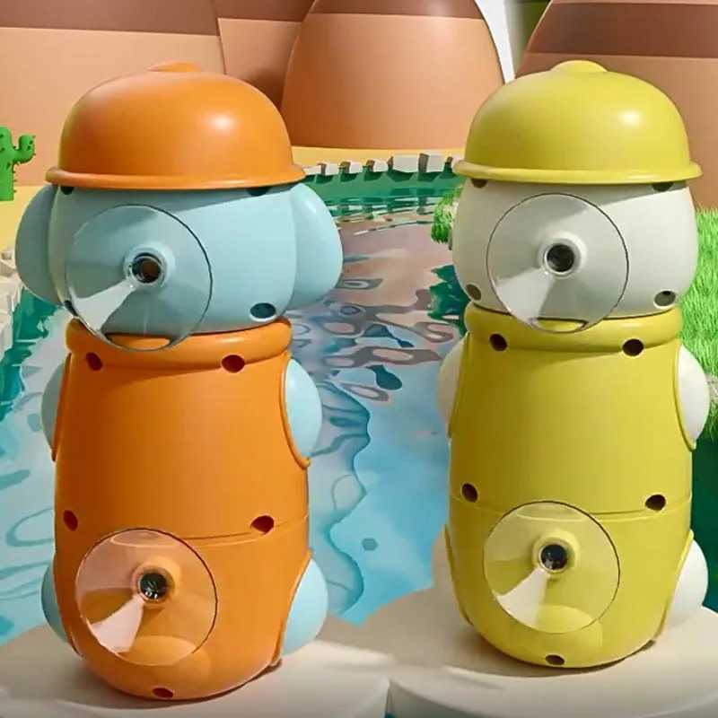 New Cute Duck/Elephant Baby Shower Toy Childrens Water Game Spinners and Suction Cup Water Wheel Game Childrens BathroomW240814