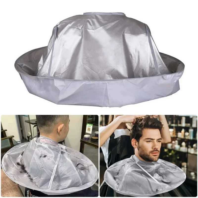 Adult Foldable Apron Hairdressing Coat Cloak Barber Salon Stylist Umbrella Corner Clipper Home Cleaning Protector W240814