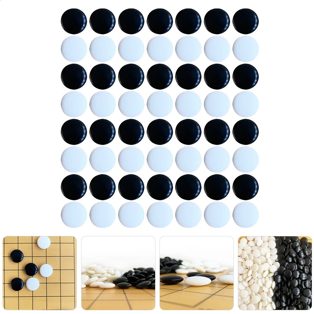 360Pcs Go Game Stones Set Double Convex Melamine Chess Pieces Black Go Chess Playing Pieces Chinese Go Chess Accessories 240813