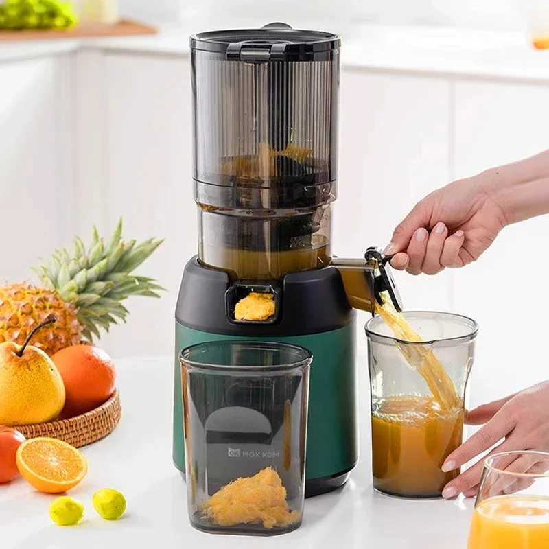 Large Caliber Electric Slow Juicer Household Low-speed Fruit Extractor 130mm Commercial Fresh Fruit Juice Machine CL240815