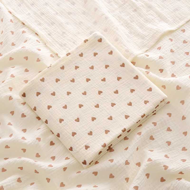 100X100cm Baby Receive Blanket for Newborn Cotton Muslin Swaddle Blanket Bedding Infant Bath Towel Baby Items Mother Kids Y240815