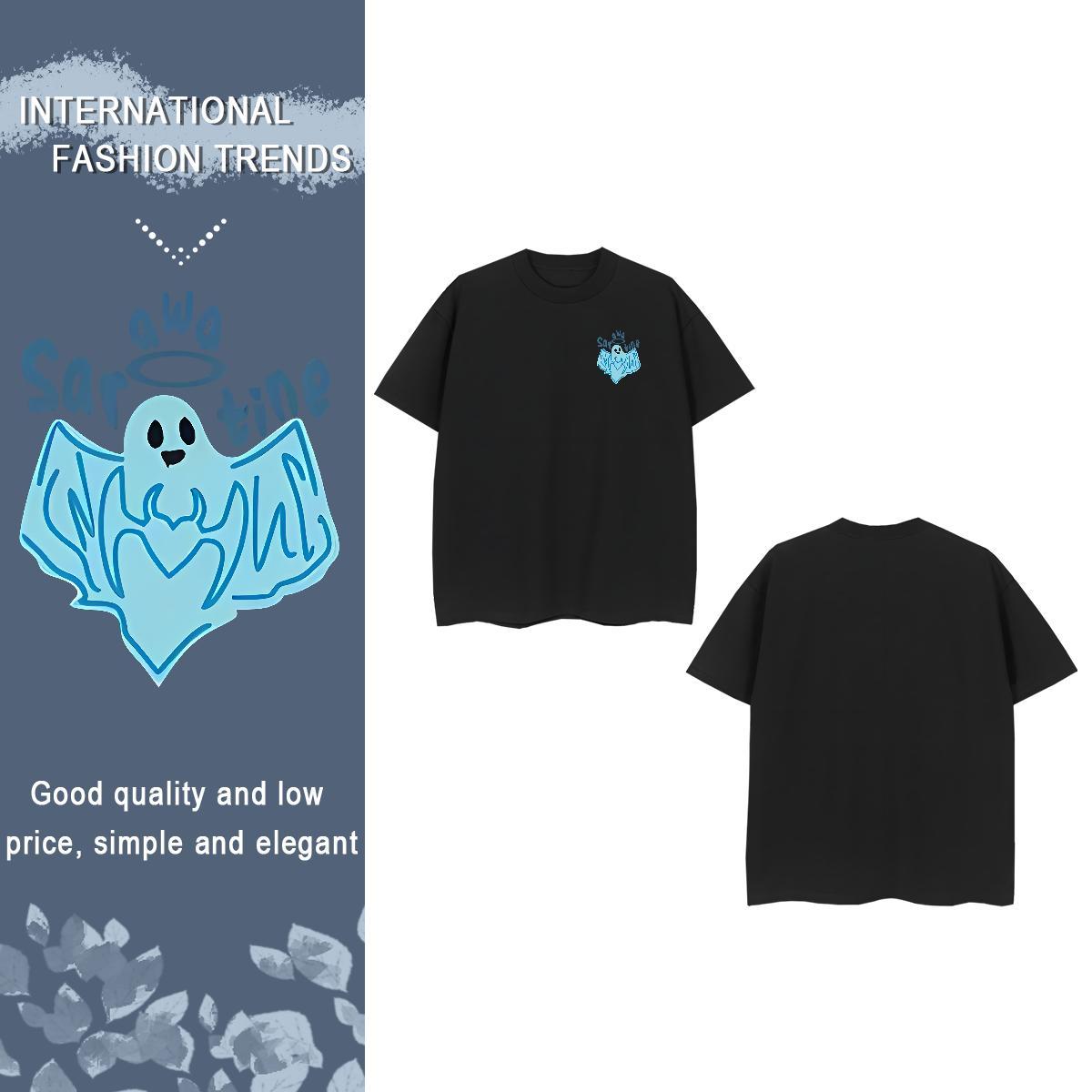 T shirt 230g 100% Cotton halloween Sports Casual Breathable Short Sleeve DIY Printed Tshirts Factory Direct Free Shipping Tops Shirt