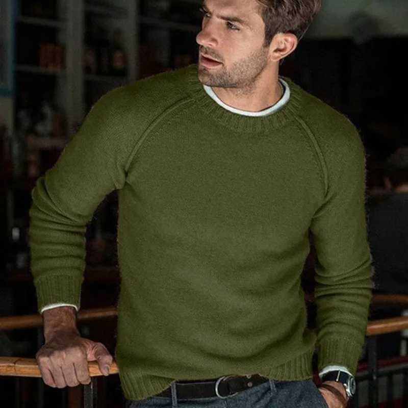 Autumn Winter Solid Sweater Men New Casual Slim Fit Mens Knitted Sweaters Comfort O-Neck Knitwear Pullover Men S-3XL Pull HommeXJ240814