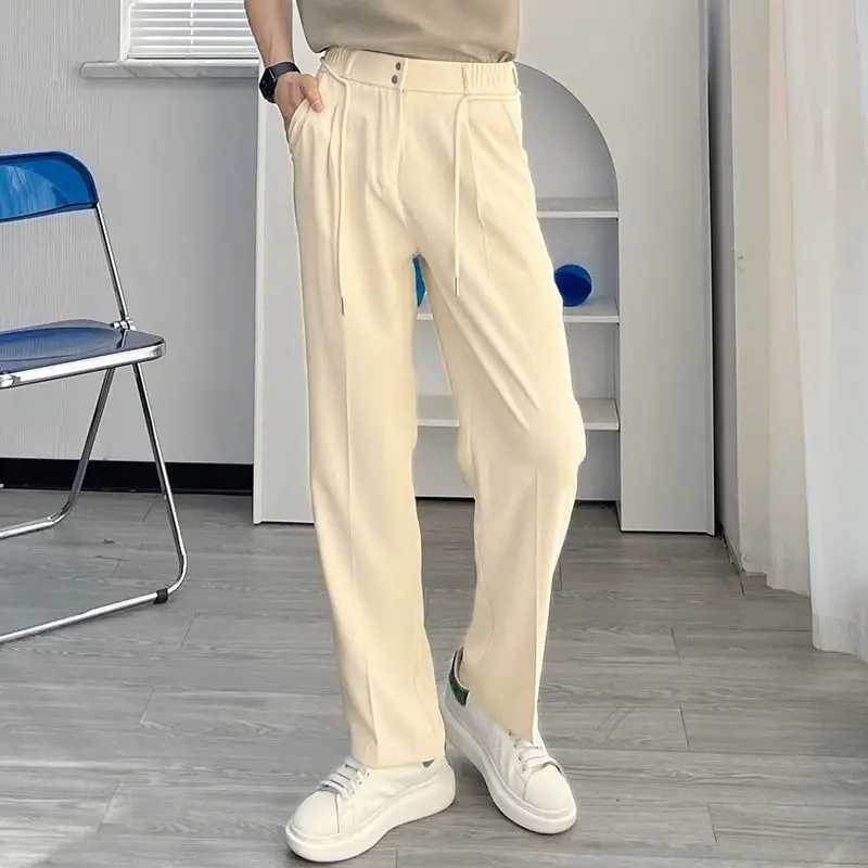 Mens Trouser Office Wide Business Custom Straight Mens Casual Pants with Size Aesthetics Hot Low Price Fashion Formal DressW240725