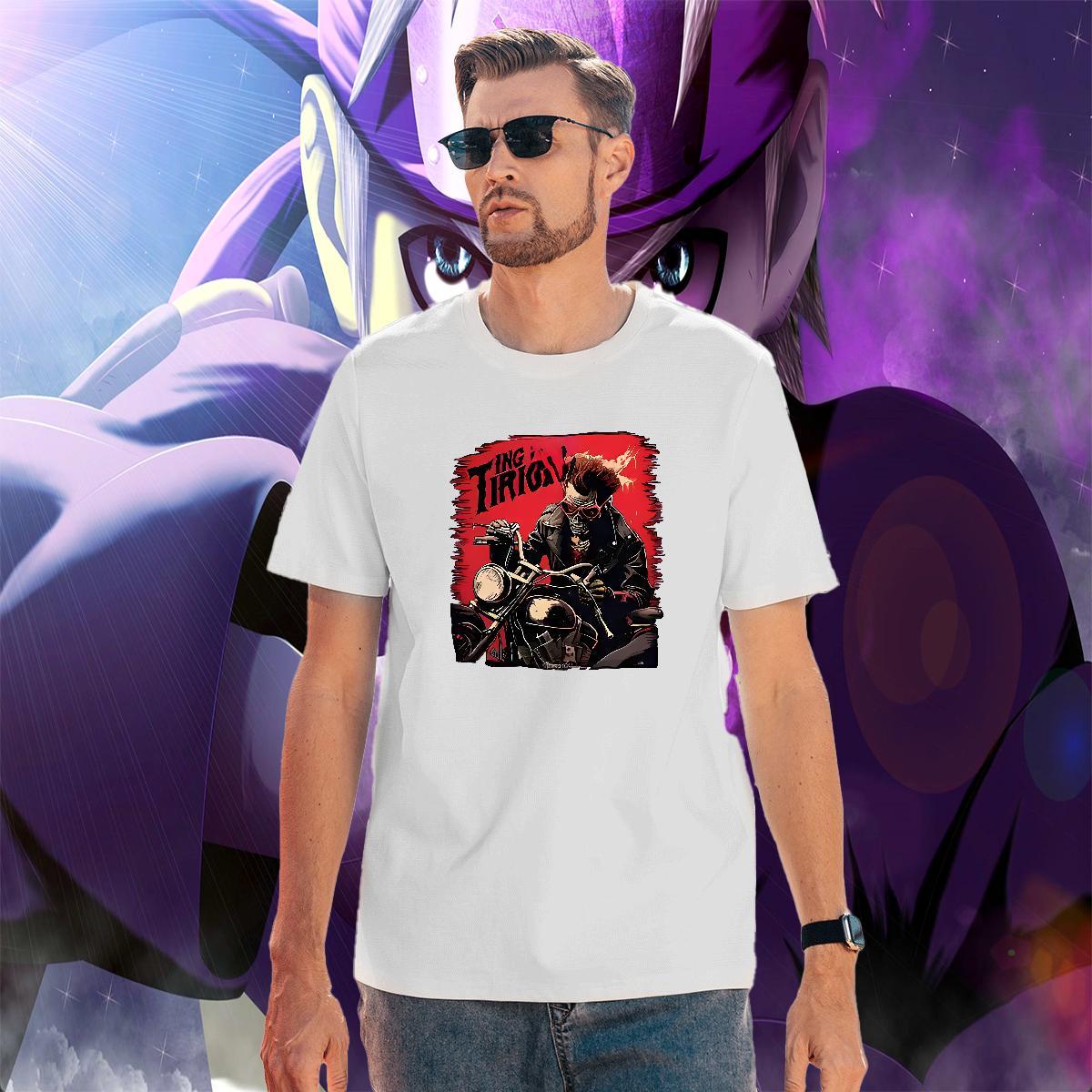 Cool Design Motorcycle Man T Shirts Street Men Tops Tees 100% Cotton 230g Factory Direct Breathable Soft Floral Print Tshirts