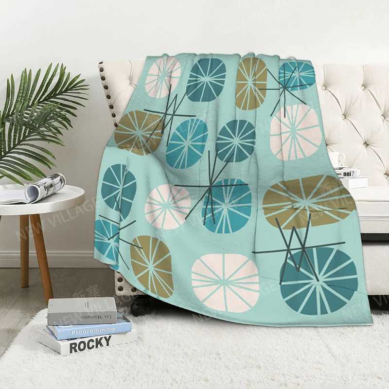 Plaid sofa for Knee blankets warm winter bed cover throw blanket Decor boho warm fleece Nordic plant Soft and hairy leaf Y240815